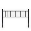 Twin size Modern Farmhouse Style Black Metal Headboard