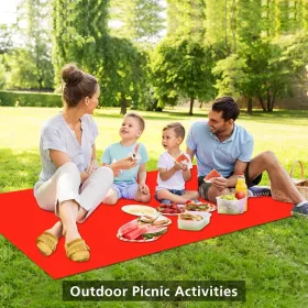 137 X 274cm Plastic Tablecloth Rectangle Table Covers Metallic Party Tablecloth Faux Foil Table Cover For Birthday Wedding Christmas Red 12PCS (Option: Red)